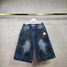 ST 스톤 아일랜드 더티 워싱 버뮤다 데님 팬츠