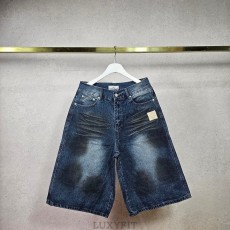 ST 스톤 아일랜드 더티 워싱 버뮤다 데님 팬츠