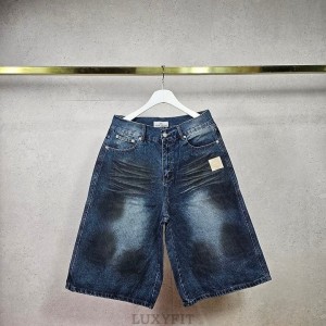 ST 스톤 아일랜드 더티 워싱 버뮤다 데님 팬츠