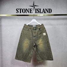 ST 스톤 아일랜드 샌디 버뮤다 데님 팬츠