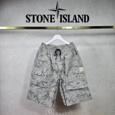 ST 스톤 아일랜드 카모 카고 버뮤다 밴딩 팬츠