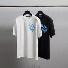 LV 루이비통 블루로고 코튼 반팔티