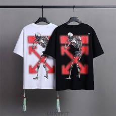 OH 오프화이트 레드애로우 스컬맨 프린트 티셔츠