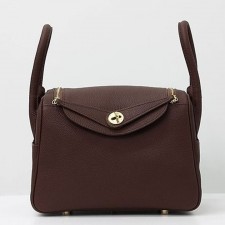 HM 에르메스 린디(Lindy) 26 토트백 와인