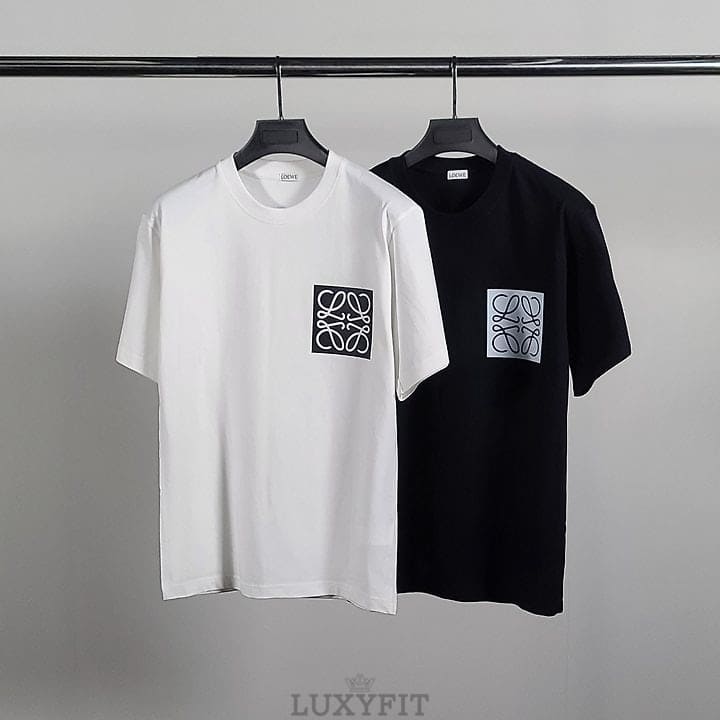 LW 로에베 스퀘어로고 코튼 반팔티
