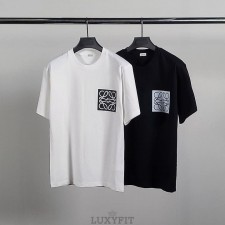 LW 로에베 스퀘어로고 코튼 반팔티