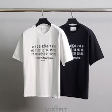 MG 메종 마르지엘라 넘버레터링 코튼 반팔티
