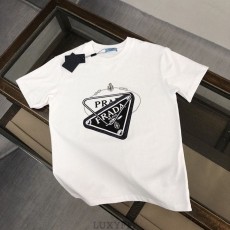 PD 프라다 더블 사피아노 로고 반팔티