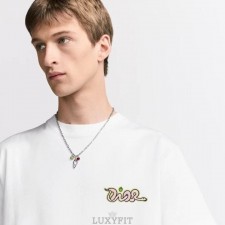 DO 디올 AND KAWS 뱀 자수 티셔츠