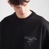 PD 프라다 프린티드 레터링 로고 티셔츠