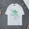BC 발렌시아가 BB 빈티지 페인팅로고 오버핏 반팔 티셔츠