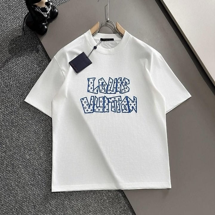 LV 루이비통 웹로고 라운드 티셔츠