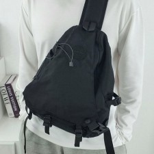ST 스톤 아일랜드 블랙 로고 빅백 [고급]