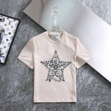 DO 디올 자수별로고 린넨 라운드티