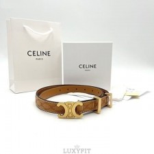 CL 셀린느 트리옹프 가죽 여성벨트 (카멜)