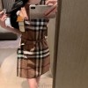 BB 버버리 브라운체크 원피스