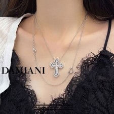 DM 다미아니 벨에포크 라인 십자가 다이아몬드 목걸이