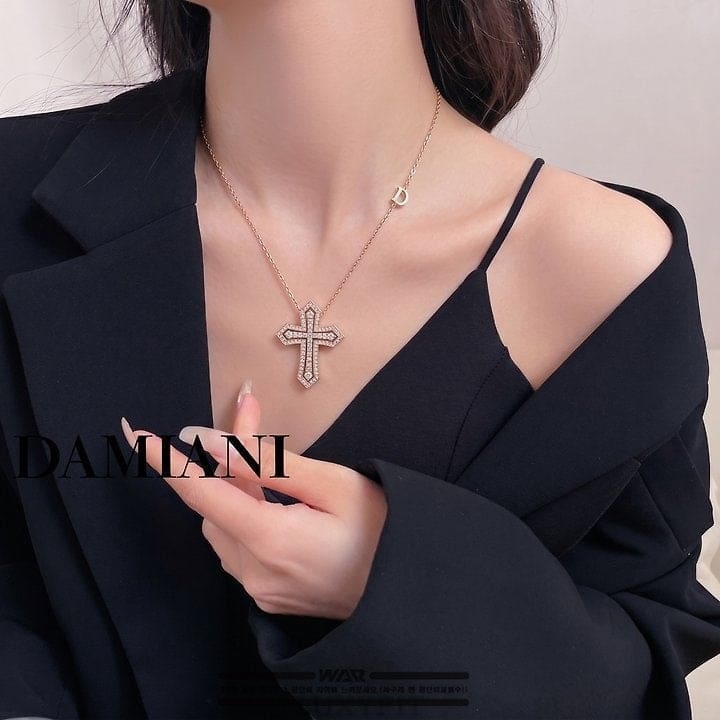 DM 다미아니 벨에포크 크라운 다이아몬드 목걸이