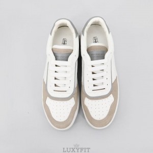 CU 브루넬로 쿠치넬리 레더 스웨이드 스니커즈