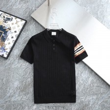 BB 버버리 암포인트 펀칭 쿨링 니트 카라티셔츠