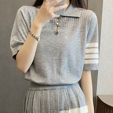 TB 톰브라운 닥스훈트 세리 카라 니트 (8086)