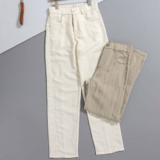 BC 발렌시아가 사각 패치 린넨 스트레이트 팬츠