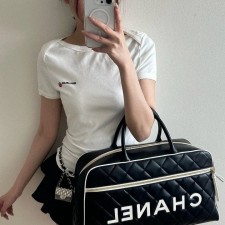 MU 미우미우 스트래치 슬림 반팔티셔츠  - 수입