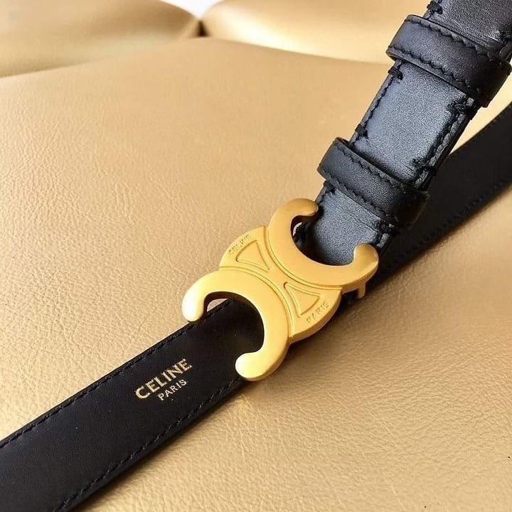 CL 셀린느 금장 블랙 벨트