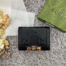 GC 구찌 블랙레더 GG 카드지갑