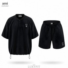 AM 아미 쿨링 와플 헨리 스트링&밴딩 팬츠 SET