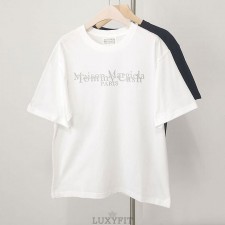 MG 메종 마르지엘라 백 웨이브 넘버링 티셔츠