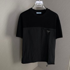 PD 프라다 로고 라운드 티셔츠