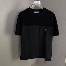 PD 프라다 로고 라운드 티셔츠