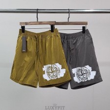 ST 스톤 아일랜드 페인팅 메탈 나일론 5부 팬츠