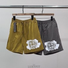 ST 스톤 아일랜드 페인팅 메탈 나일론 5부 팬츠