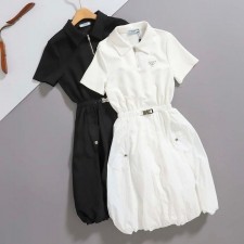 PD 프라다 리나일론 쇼트 블리브 원피스