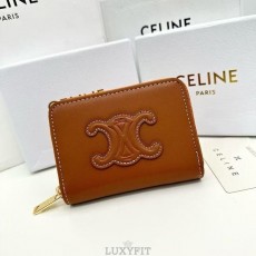CL 셀린느 컴팩트 지퍼 반지갑 트리오페