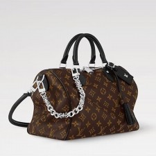 LV 루이비통 스피디 소프트 30 다크 모노그램 토트백
