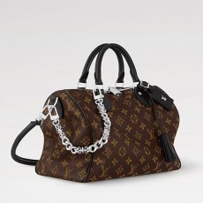 LV 루이비통 스피디 소프트 30 다크 모노그램 토트백